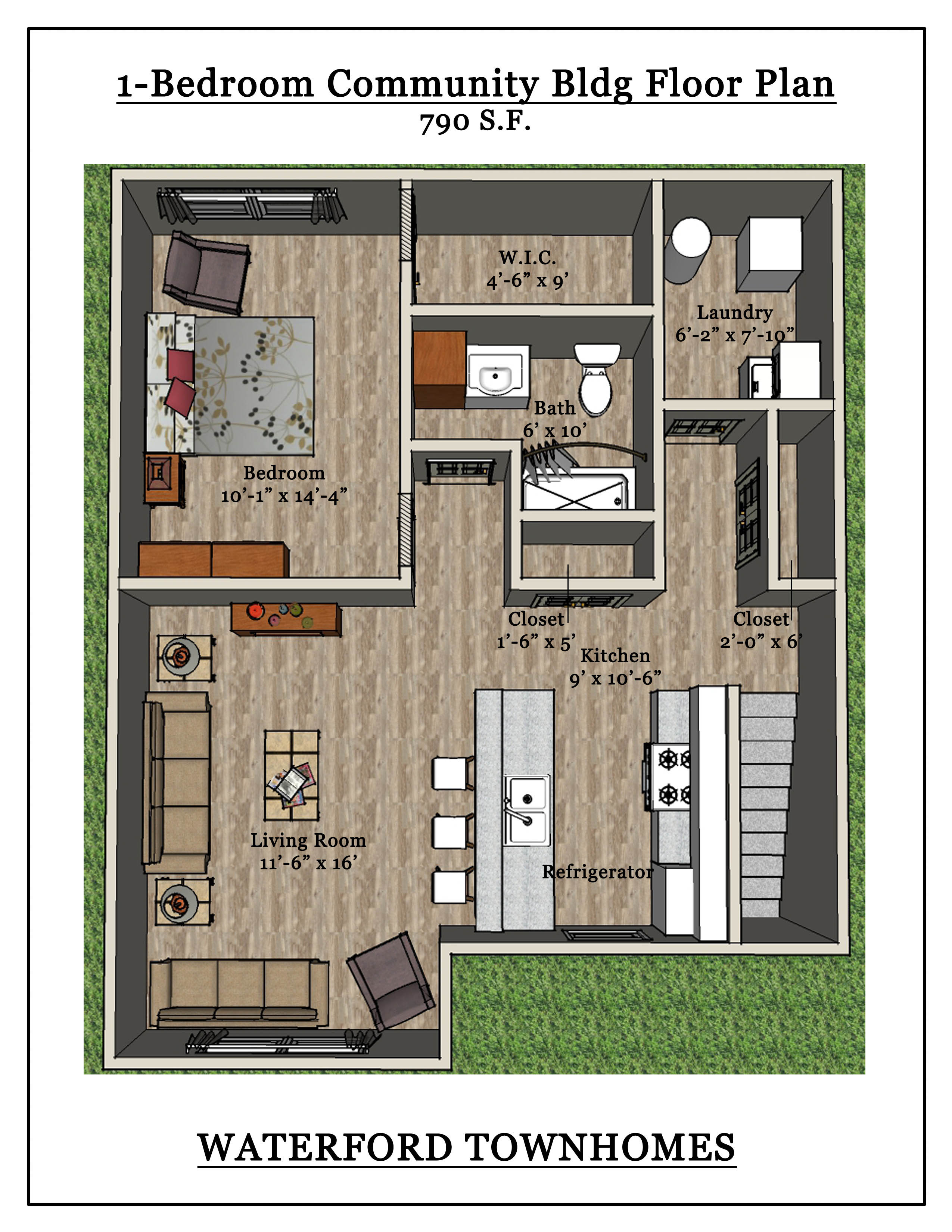 E Floor Plan.psd Waterford Townhomes