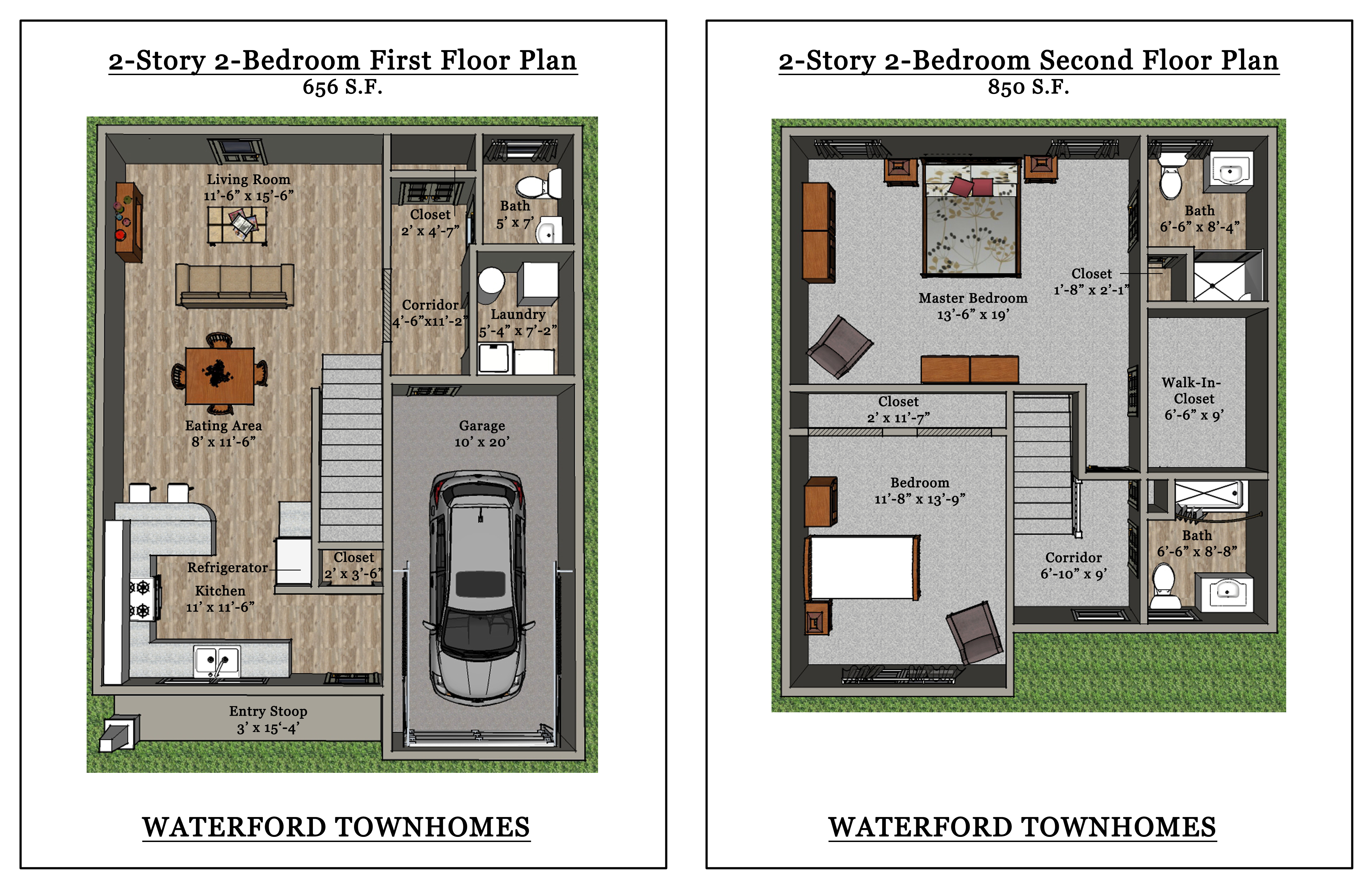 apartment-floor-plans-clarence-ny-waterford-townhomes